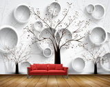 Avikalp MWZ1973 Trees Branches Leaves 3D HD Wallpaper