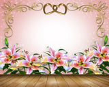 Avikalp MWZ1997 Pink White Flowers Leaves 3D HD Wallpaper
