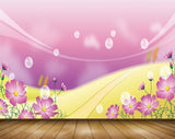 Avikalp MWZ2015 Pink White Flowers 3D HD Wallpaper