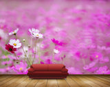 Avikalp MWZ2026 Pink White Red Flowers 3D HD Wallpaper