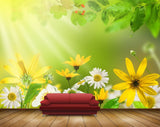 Avikalp MWZ2028 Yellow White Flowers HD Wallpaper