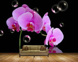 Avikalp MWZ2029 Pink Flowers 3D HD Wallpaper