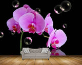 Avikalp MWZ2029 Pink Flowers 3D HD Wallpaper