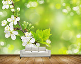 Avikalp MWZ2030 White Flowers Branches HD Wallpaper