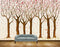 Avikalp MWZ2035 Trees Pink White Flowers HD Wallpaper