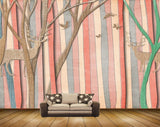Avikalp MWZ2038 Deer Birds Trees 3D HD Wallpaper