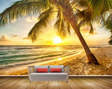 Avikalp MWZ2063 Coconut Tree Sunise Sunset Beach Ocean Sea Water HD Wallpaper