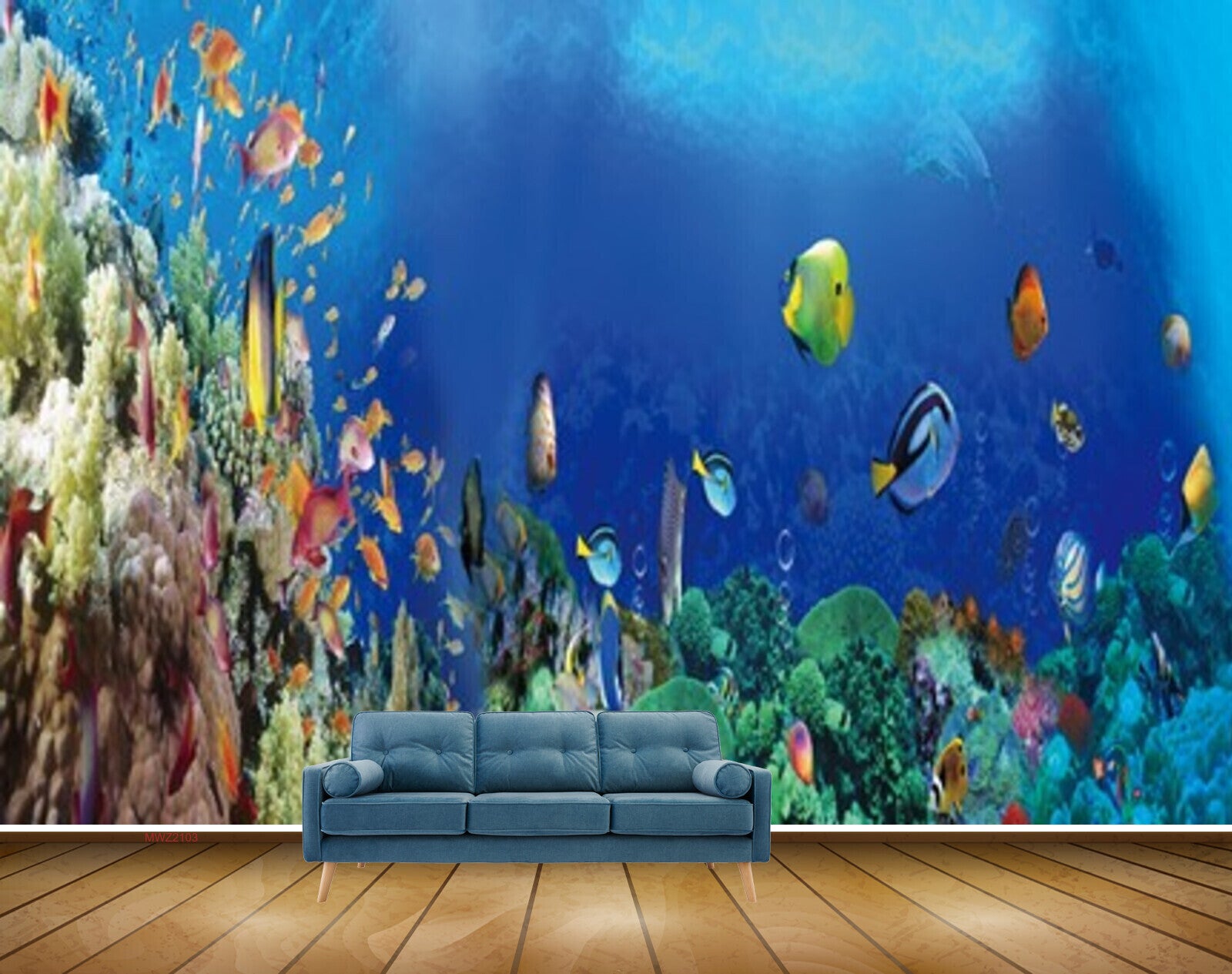 Avikalp MWZ2103 Sea Fishes Anemones Underwater Ocean HD Wallpaper