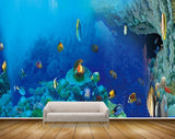 Avikalp MWZ2104 Sea Fishes Stones Underwater Ocean HD Wallpaper