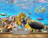 Avikalp MWZ2107 Sea Fishes Stones Underwater Ocean HD Wallpaper