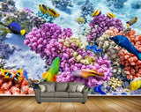 Avikalp MWZ2108 Sea Fishes Anemones Underwater Ocean HD Wallpaper