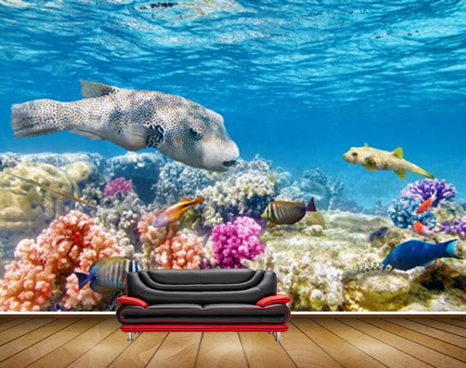 Avikalp MWZ2112 Sea Fishes Whales Anemones Underwater Ocean HD Wallpaper