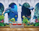 Avikalp MWZ2118 Sea Fishes Whales Plants Underwater Ocean HD Wallpaper