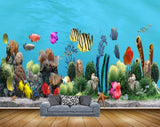 Avikalp MWZ2123 Sea Fishes Plants Starfish Underwater Ocean Water HD Wallpaper