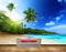 Avikalp MWZ2125 Sea Coconut Trees Beach Sun Light Island Nature HD Wallpaper