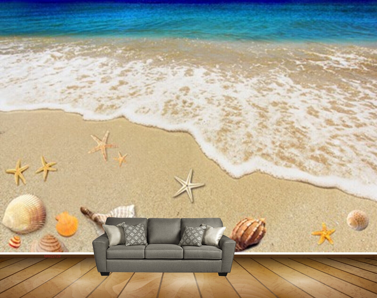 Avikalp MWZ2129 Sea Starfishes Shells Beach Nature HD Wallpaper