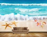 Avikalp MWZ2174 Sea Strafishes Shells Flowers Beach Sand Water Ocean HD Wallpaper