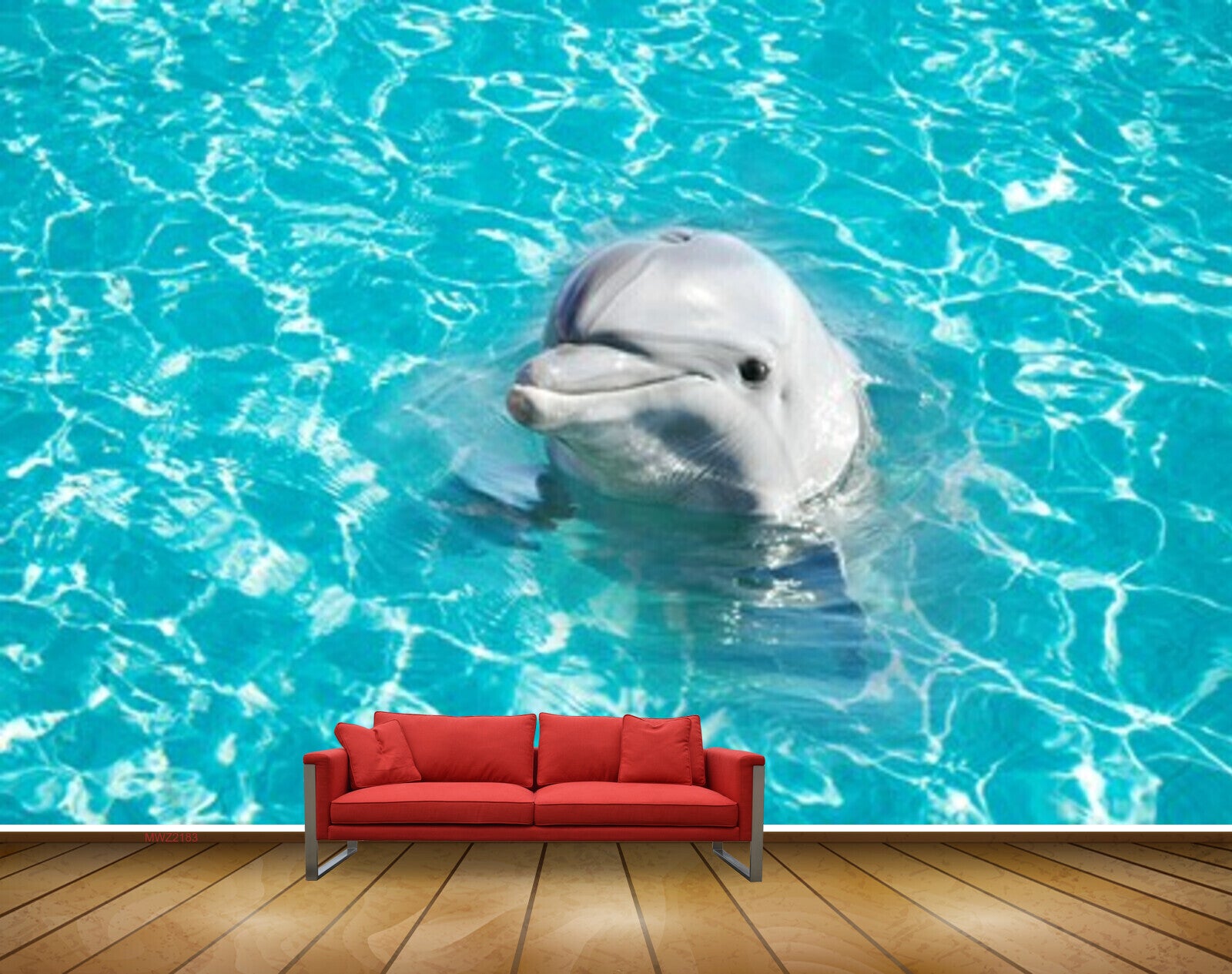 Avikalp MWZ2183 Sea Dolphins Water HD Wallpaper
