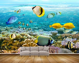 Avikalp MWZ2186 Sea Fishes Anemones Underwater Water Ocean HD Wallpaper