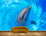 Avikalp MWZ2191 Blue Sea Dolphins Water HD Wallpaper