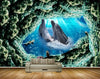 Avikalp MWZ2207 Sea Dolphins Crocodiles Turtle Underwater Water Ocean HD Wallpaper