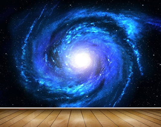 Avikalp MWZ2211 Blue Black Galaxy Space Sun HD Wallpaper