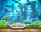 Avikalp MWZ2232 Sea Dolphins Fishes Starfishes Plants Grass Underwater Water Ocean HD Wallpaper