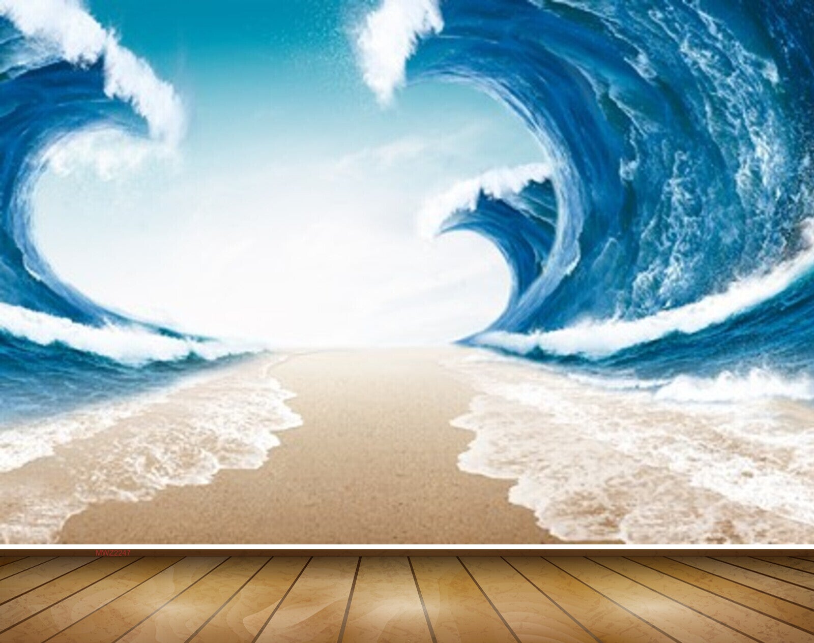 Avikalp MWZ2247 Sea Seashore Waves High Tide HD Wallpaper