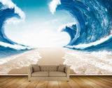 Avikalp MWZ2247 Sea Seashore Waves High Tide HD Wallpaper