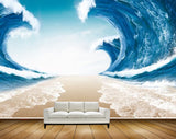 Avikalp MWZ2247 Sea Seashore Waves High Tide HD Wallpaper
