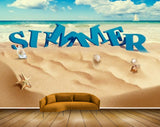 Avikalp MWZ2255 Sand Starfish Bottle Summer Sign HD Wallpaper