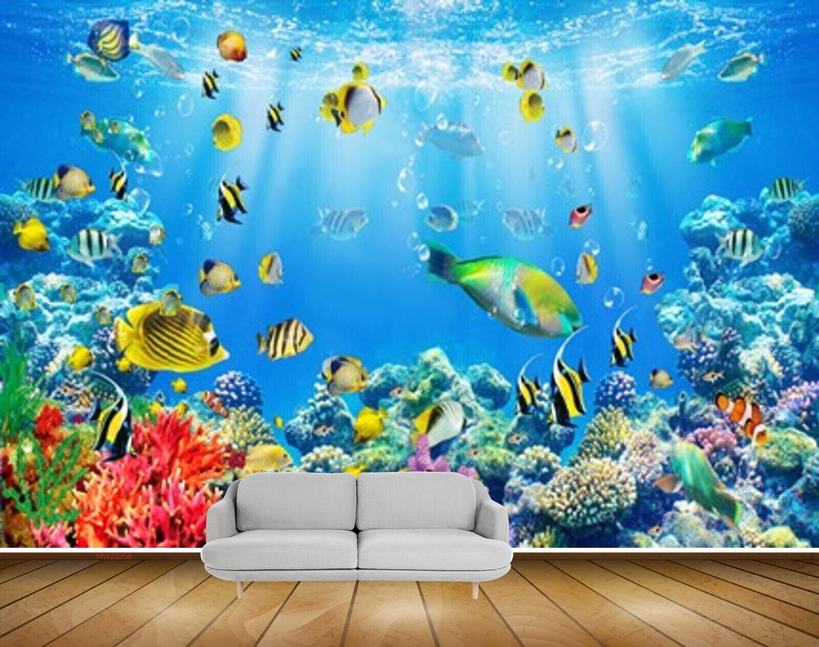 Avikalp MWZ2256 Sea Fishes Anemones Underwater Water Ocean HD Wallpaper