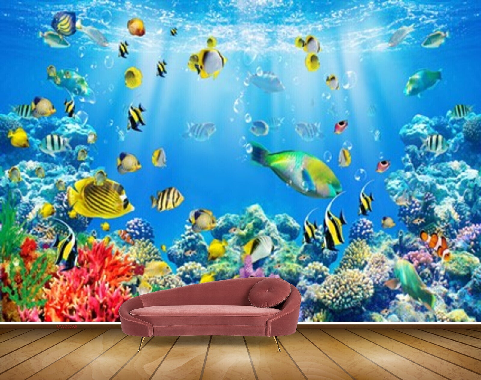 Avikalp MWZ2256 Sea Fishes Anemones Underwater Water Ocean HD Wallpaper