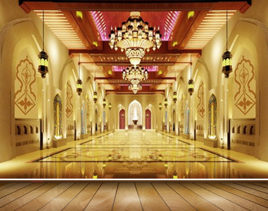 Avikalp MWZ2268 Palace Lightings Background Banquet HD Wallpaper