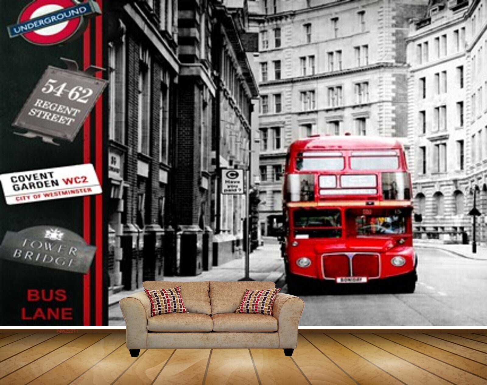 Avikalp MWZ2271 Red Buses Buildings Road City Travel HD Wallpaper