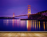 Avikalp MWZ2279 Suspension Bridge Lightings Pond San Francisco HD Wallpaper