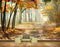 Avikalp MWZ2391 Trees Orange Leaves Branches Forest HD Wallpaper