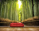 Avikalp MWZ2392 Sun Bamboo Trees Grass HD Wallpaper
