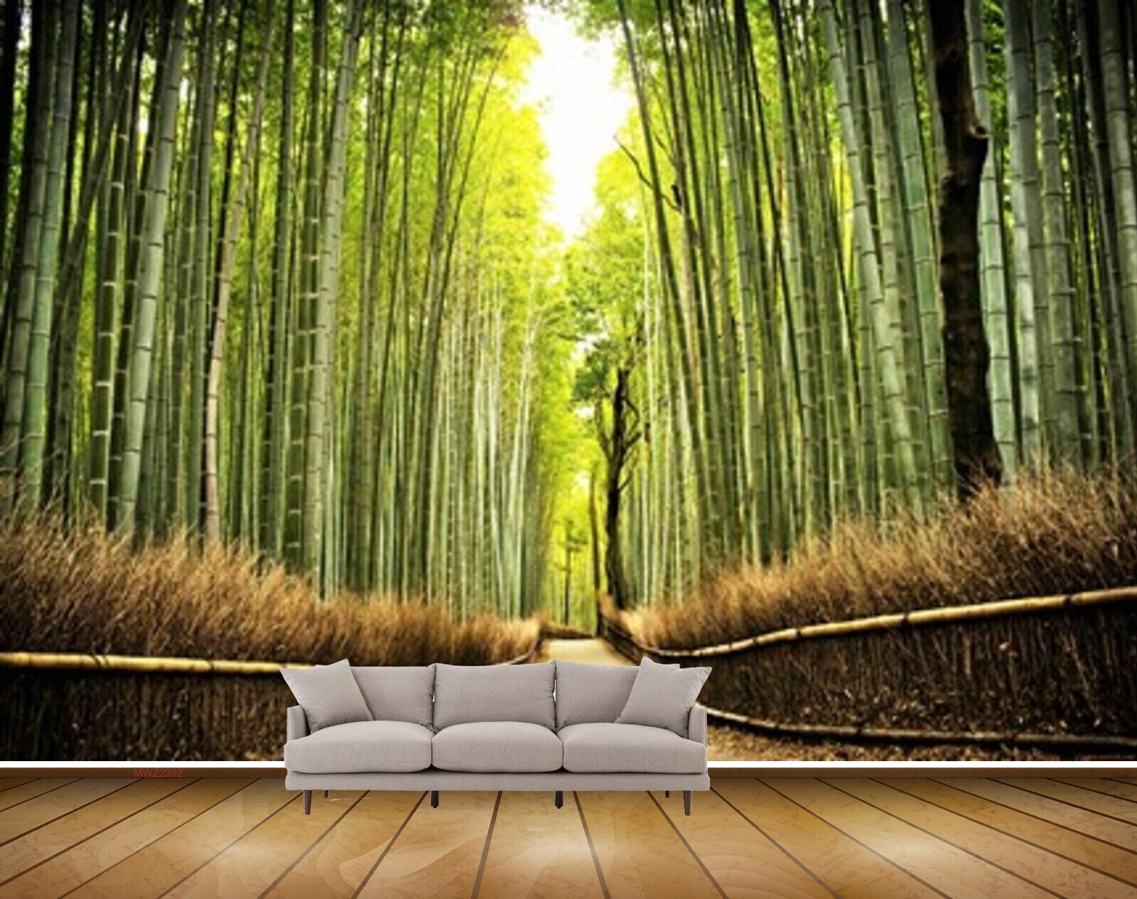 Avikalp MWZ2392 Sun Bamboo Trees Grass HD Wallpaper