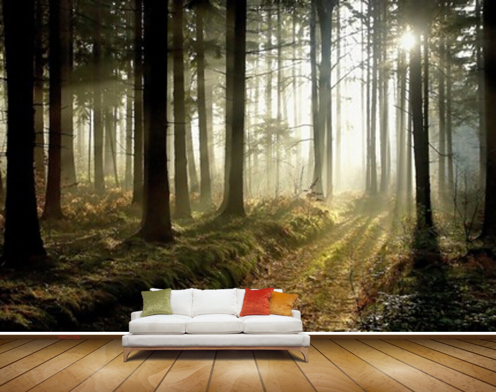 Avikalp MWZ2395 Trees Sunlight Branches Forest HD Wallpaper