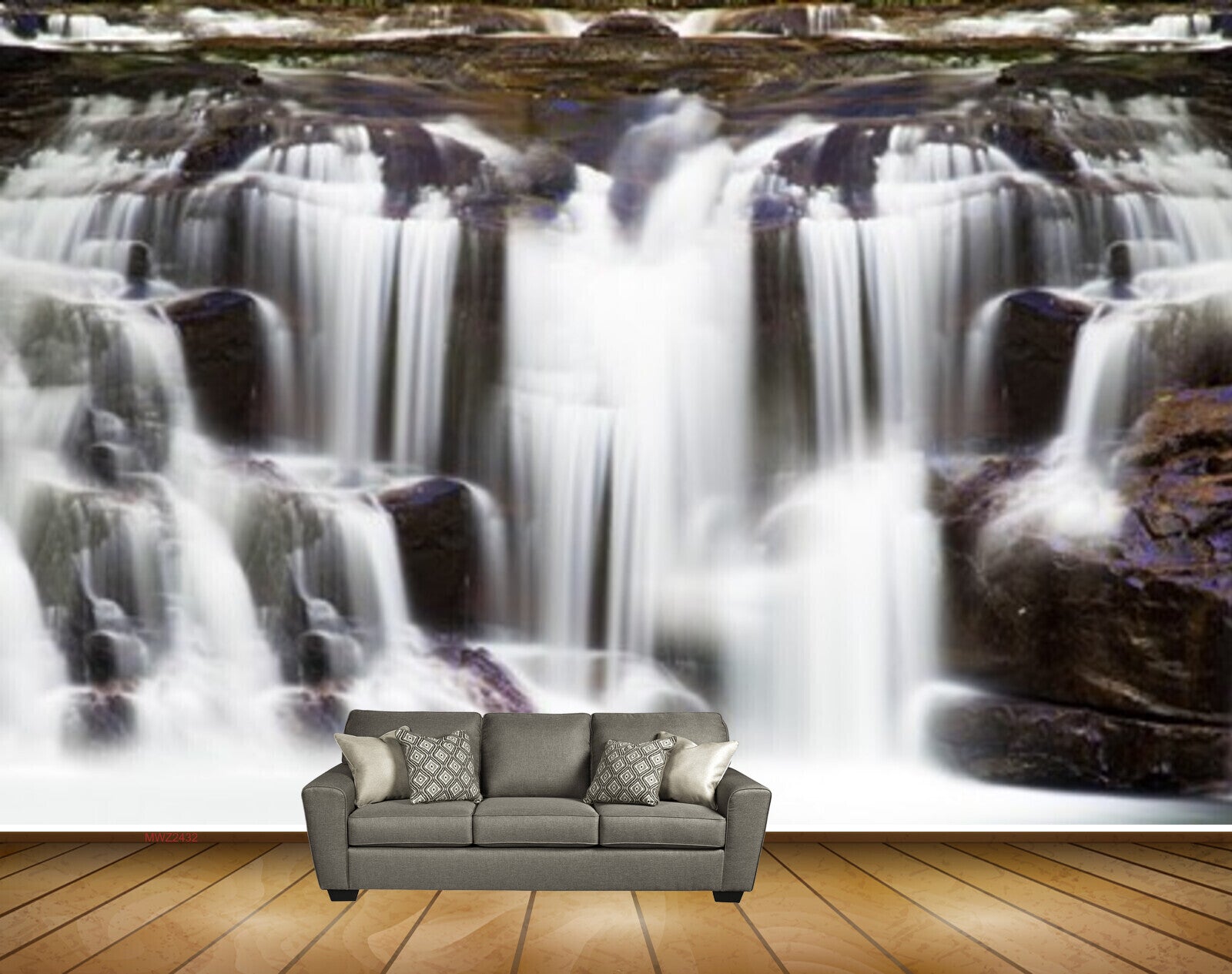 Avikalp MWZ2432 Mountains WaterfallsPond River Lake Water HD Wallpaper