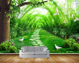 Avikalp MWZ2445 Trees Birds Flowers Grass Branches HD Wallpaper