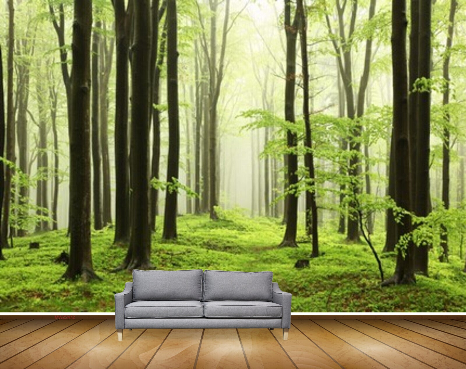Avikalp MWZ2472 Trees Grass Branches Forest HD Wallpaper