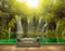 Avikalp MWZ2482 Trees Waterfalls Pond River Lake Water Sun Light HD Wallpaper