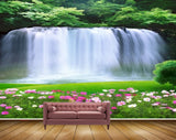 Avikalp MWZ2484 Trees Waterfalls Flowers Grass Pond River Lake Water HD Wallpaper