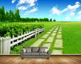 Avikalp MWZ2489 Trees Clouds Garden Grass HD Wallpaper