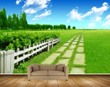 Avikalp MWZ2489 Trees Clouds Garden Grass HD Wallpaper