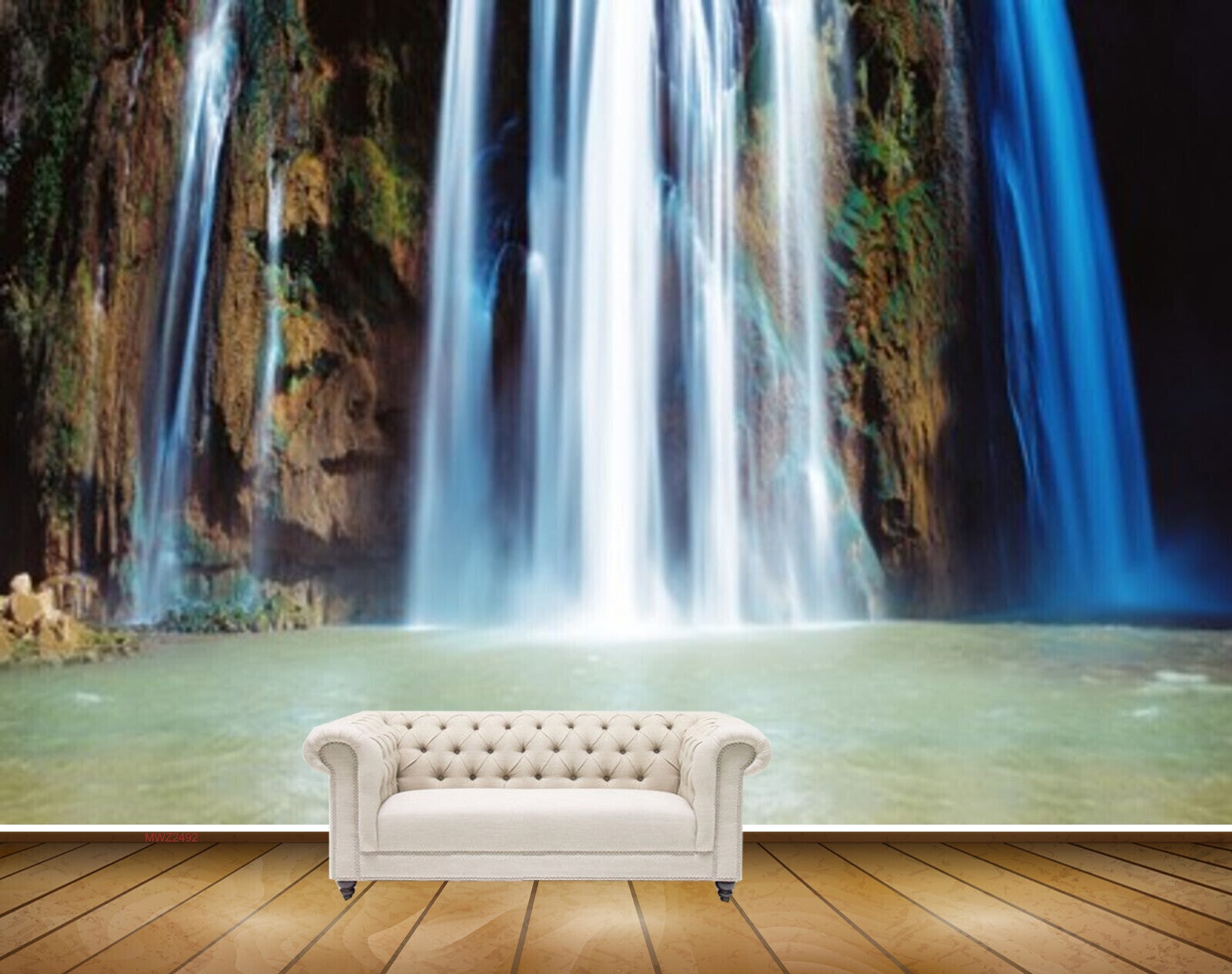 Avikalp MWZ2492 Waterfalls Pond River Lake Water Mountains HD Wallpaper