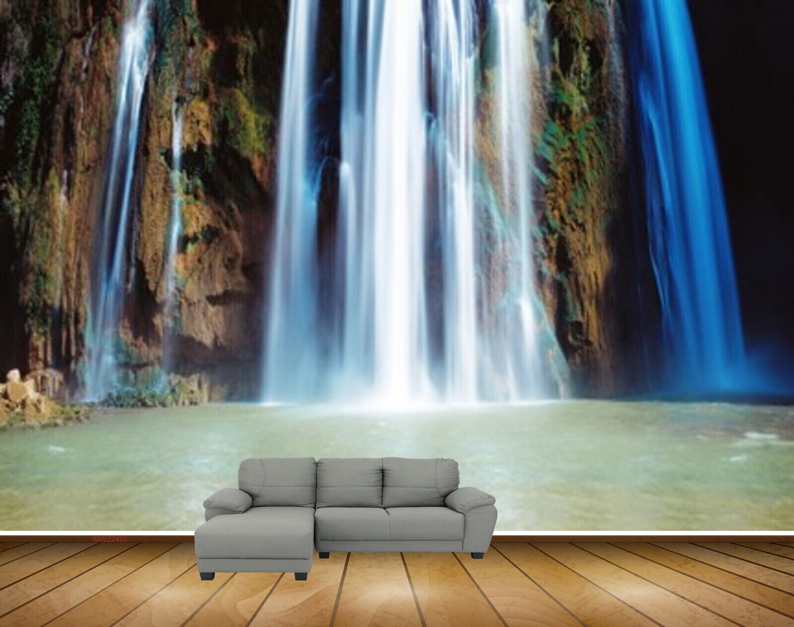 Avikalp MWZ2492 Waterfalls Pond River Lake Water Mountains HD Wallpaper