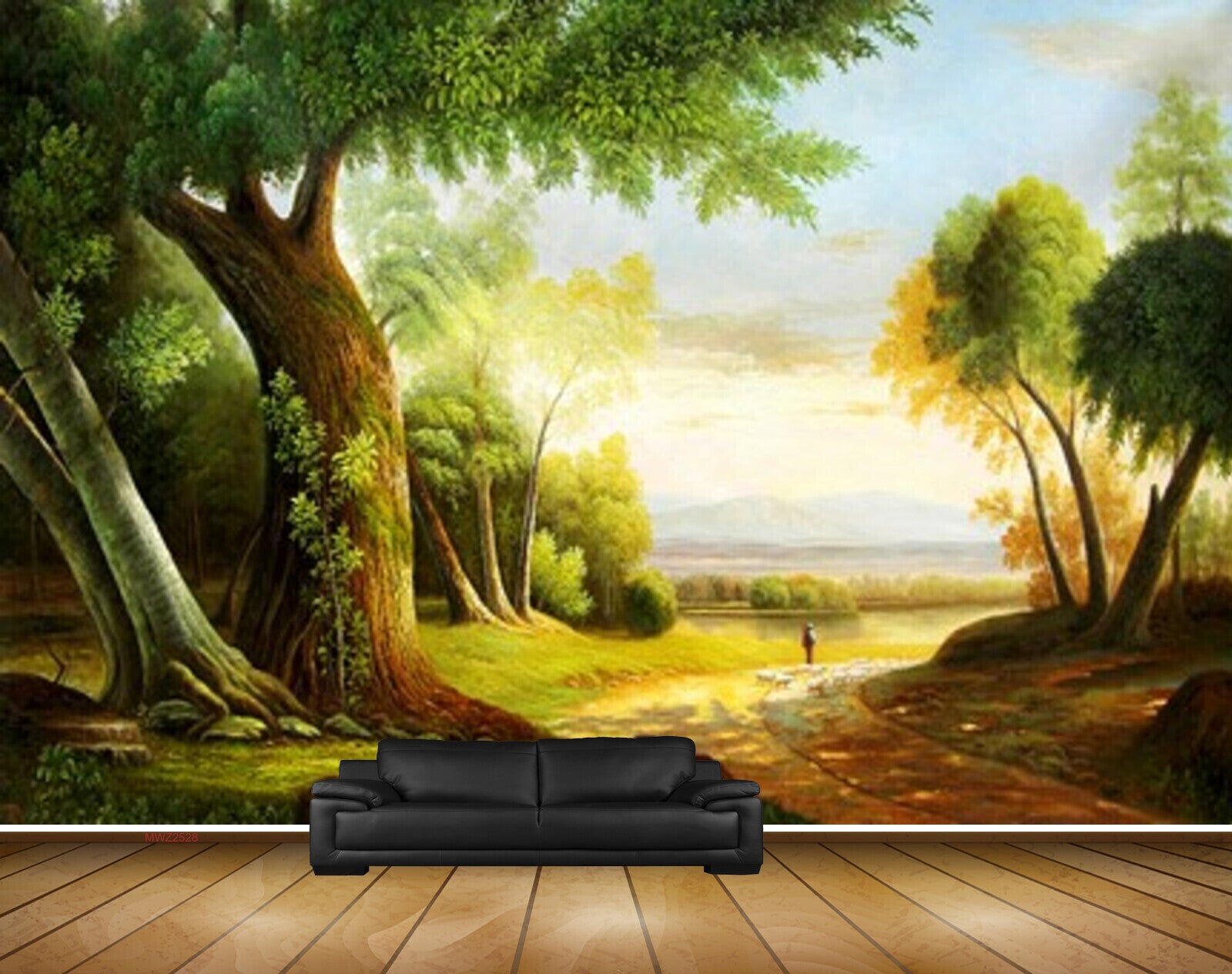 Avikalp MWZ2528 Trees Leaves Man Branches HD Wallpaper